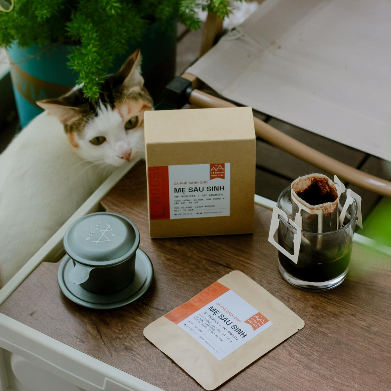 Cà phê phin giấy - Cho mẹ sau sinh- 1500m Coffee